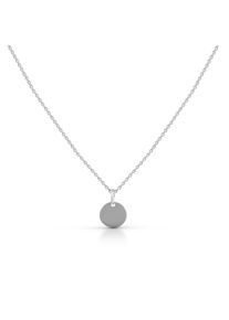 Vivance Damen Kette mit Anhänger "925 Silber rhodiniert 12mm", 42 + 3cm, Silber 925 (Sterlingsilber), L: 45cm B: 12.0mm, weiß, Silber 925
