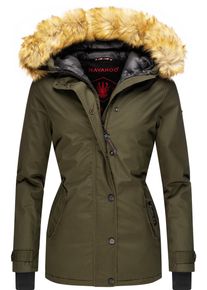 Navahoo Damen Winterjacke "Laura", grün, modisch, Gr. XS, Oberstoff: 65% Polyester, 35% Baumwolle, Futter: 100% Polyester, Wattierung: 100%