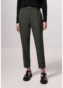 Damen Chinohose, grün, casual, Gr. 32, STREET ONE STUDIO, unifarben, Stoff, 88% Polyamid, 12% Elasthan, Hosen, High Waist