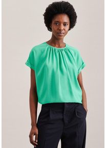 Seidensticker Damen Shirtbluse "Schwarze Rose", grün, Gr. 38, unifarben, 100% Viskose, Blusen, Kurzarm Rundhals Uni