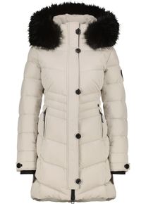 alife and kickin ALIFE & KICKIN Damen Winterjacke "Damen AmaliaAK A", beige, casual, Gr. L, 100% Polyester, Jacken, Lange gefütterte Damenwinterjacke mit abnehmbarer