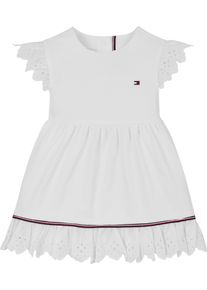 Tommy Hilfiger Baby Sommerkleid "BRODERIE ANGLAISE DRESS SS", Gr. 92, weiß, Web, Obermaterial: 95% Baumwolle, 5% Elasthan, unifarben, casual,