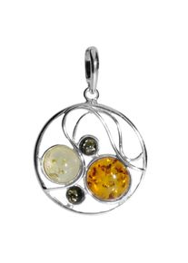 OSTSEE-SCHMUCK Damen Ketten-Anhänger "OSTSEE-SCHMUCK Anhänger Smilla Anhänger Smilla", 48 x 26mm, Silber 925 (Sterlingsilber), 5.3 g, weiß, Silber