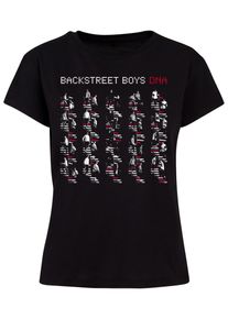 Merchcode Herren T-Shirt "Merchcode Damen Ladies Backstreet Boys - DNA Album Red Box Tee", schwarz, casual, Gr. L, bedruckt, 100% Baumwolle, Shirts
