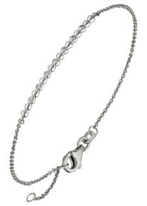 Jobo Damen Armband, Weißgold 585-Diamanten, weiß, Weißgold 585, Diamanten, Armbänder, 585 Weißgold mit 7 Diamanten 17,5 cm