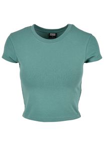 Urban Classics Herren T-Shirt "Urban Classics Damen Ladies Stretch Jersey Cropped Tee", grün, klassisch, Gr. XXL, unifarben, 95% Baumwolle, 5%