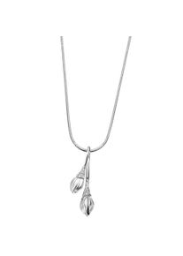 Goldmaid Damen Kette mit Anhänger "925 Sterling Silber Gebürstet 45 Zirkonia weiß", 45cm, Silber 925 (Sterlingsilber), L: 45cm B: 10.0mm, weiß,