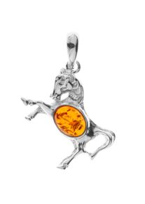 OSTSEE-SCHMUCK Damen Ketten-Anhänger "OSTSEE-SCHMUCK Anhänger Pferd Anhänger Pferd", 32 x 22mm, Silber 925 (Sterlingsilber), 2.5 g, weiß, Silber 925