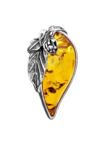 OSTSEE-SCHMUCK Damen Ketten-Anhänger "OSTSEE-SCHMUCK Anhänger Gleiter-Jana 42 mm", 42 x 22mm, Silber 925 (Sterlingsilber), 8.8 g, weiß, Silber 925