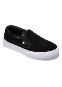DC Shoes Kinder Sneaker "Manual SD", Gr. 5, schwarz-weiß, Obermaterial: Leder [Kuh] / Futter: Textil / Außensohle: Gummi, Schuhe