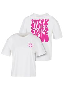 MISS TEE Herren T-Shirt "Miss Tee Damen Everything's Nice Tee", weiß, casual, Gr. S, unifarben, 100% Baumwolle, Shirts
