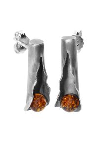 OSTSEE-SCHMUCK Damen Paar Ohrstecker "OSTSEE-SCHMUCK Ohrstecker Hedi-Sarah Vicenca", 26 x 9mm, Silber 925 (Sterlingsilber), weiß, Silber 925
