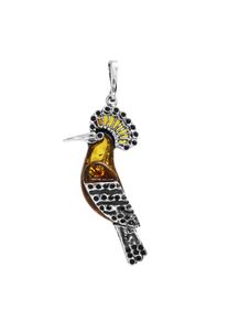 OSTSEE-SCHMUCK Damen Ketten-Anhänger "OSTSEE-SCHMUCK Anhänger Vogel Anhänger Vogel", 45 x 16mm, Silber 925 (Sterlingsilber), 4.1 g, weiß, Silber 925