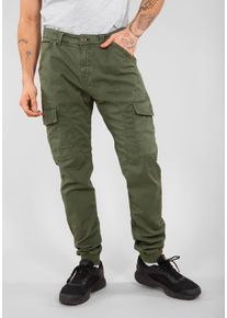 Herren Cargohose "Alpha Industries Men - Pants Spark Pant", grün, Gr. 29, Alpha Industries, Obermaterial: 98% Baumwolle, 2% Elastan, Hosen