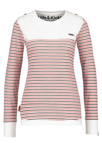 alife and kickin ALIFE & KICKIN Damen Langarmshirt "Damen LeonieAK", weiß, Gr. XS, 60% Baumwolle 40% Polyester, Shirts