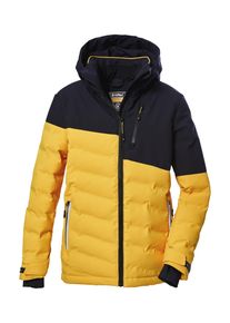 Killtec Kinder Skijacke "KSW 172 BYS SKI QLTD JCKT", gelb, sportlich, Gr. 128, Oberstoff: 100% Polyester, Futter: 100% Polyester, Wattierung: 100%