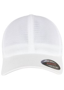 Flexfit Damen Flex Cap "Flexfit Unisex Flexfit 360 OMNIMESH CAP", weiß, casual, Gr. S, unifarben, 96% Polyester, 4% Elasthan, Caps