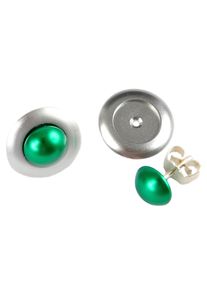 DeMarie Damen Paar Ohrstecker "eloxiertes Aluminium", grün, Metall, Ohrringe