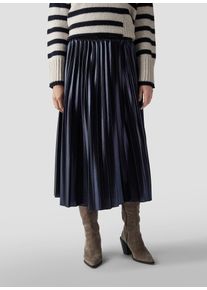 Lecomte Damen Schlupfrock "Lecomte Eleganter Plisseerock mit Bund", blau, feminin, Gr. 42, unifarben, 100%Polyester, Röcke