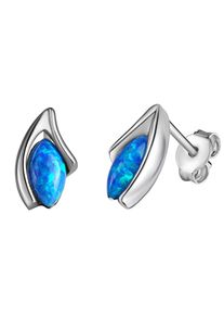 Vivance Damen Paar Ohrstecker "925-Sterling Silber rhodiniert", ONE-SIZE, Silber 925 (Sterlingsilber), weiß, Silber 925 (Sterlingsilber), Ohrringe