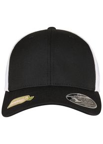 Flexfit Damen Fitted Cap "Flexfit Neue Kollektion Flexfit 110 RECYCLED CAP 2-TONE", schwarz-weiß, casual, 98% Polyester, 2% Elasthan, Caps