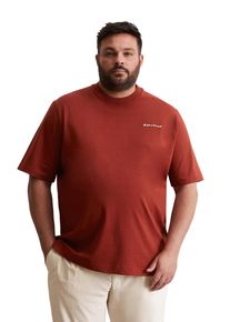 Marc O'Polo MARC O'POLO Herren T-Shirt "mit Rückenprint"tall poppy, Basic, Gr. XXXL, unifarben, Obermaterial: 100% Baumwolle, Shirts