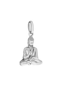 Vivance Damen Ketten-Anhänger "925/- Sterling Silber rhodiniert Buddah", ONE-SIZE, Silber 925 (Sterlingsilber), 2 g, weiß, Silber 925