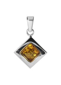 OSTSEE-SCHMUCK Damen Ketten-Anhänger "OSTSEE-SCHMUCK Anhänger Alvina Anhänger Alvina", 21 x 15mm, Silber 925 (Sterlingsilber), 2.1 g, weiß, Silber