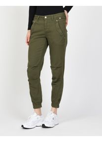 Gang Damen Relaxhose "Gang Hosen Relaxed 94GERDA CARGO", grün, Gr. 29, 40% Baumwolle, 35% Viskose, 20% Recycelte Baumwolle, 5% Elasthan, Hosen