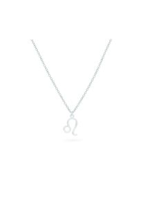 Beka & Bell BEKA & BELL Damen Kette mit Anhänger "925-Sterling Silber Glänzend 42cm Löwe", 42cm, Silber 925 (Sterlingsilber), L: 42cm, weiß, Silber 925