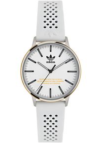 Damen Quarzuhr "CODE ONE 3H", weiß, adidas originals, Armbanduhren, Armbanduhr, Damenuhr, Herrenuhr, unisex, analog, Silikonarmband