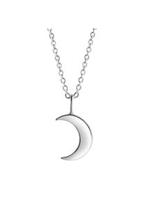 Vivance Damen Kette mit Anhänger "925-Sterling Silber weiss", 45,0cm, Silber 925 (Sterlingsilber), L: 45cm B: 9.0mm, weiß, Silber 925