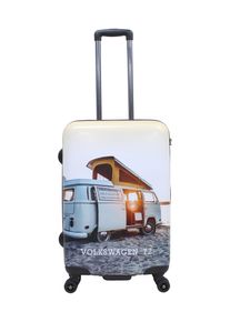 Volkswagen Koffer "Bus", weiß, Polyester, Koffer, mit robustem Aluminium-Ziehsystem