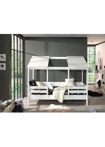 Kinderbett Vipack, B:105cm H:174cm L:214cm, weiß, Betten, Hausbett wahlweise mit Bettschublade
