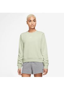 Nike Damen Trainingsshirt "DRI-FIT ONE WOMEN'S LONG-SLEEVED CREW-NECK TOP", grün, sportlich, Gr. XL, Obermaterial: 58% Polyester, 37% Baumwolle, 5%