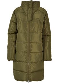 Urban Classics Damen Winterjacke "Urban Classics Damen Ladies High Neck Puffer Coat", grün, casual, Gr. 4XL, unifarben, 100% Polyester, Jacken