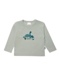 Liliput Jungen Langarmshirt "Dino", grün, Gr. 98, bedruckt, 100% Baumwolle, Shirts, aus weichem Baumwoll-Material