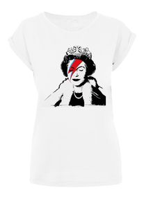 Merchcode Herren T-Shirt "Merchcode Damen Ladies Lizzie Stardust T-Shirt", weiß, casual, Gr. M, unifarben, 100% Baumwolle, Shirts