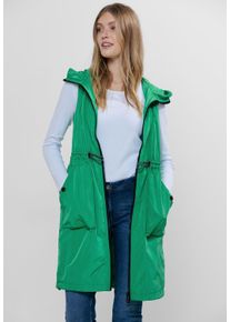 Cecil Damen Steppweste, grün, casual, Gr. S, unifarben, Stoff, Obermaterial: 100% Polyester, Mesh: 100% Polyester, Westen, in Unifarbe