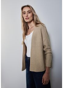 Street One Damen Cardigan, beige, casual, Gr. 36, Strick, Obermaterial: 30% Polyester, 29% Polyacryl, 21% Viskose, 20% Nylon, Strickjacken