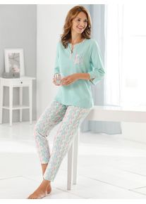 wäschepur WÄSCHEPUR Damen Schlafanzug, Gr. 36, grün, 100% Baumwolle, Homewear-Sets