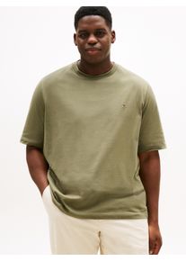Tommy Hilfiger Big & Tall Herren T-Shirt "BT-ESS SEASONAL REG SOLID TEE-B", grün, casual, Gr. XXXL, TOMMY HILFIGER BIG & TALL, unifarben, Single Jersey, Obermaterial: 100%