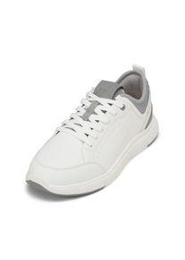 Marc O'Polo MARC O'POLO Herren Sneaker "mit gepolstertem Strickeinsatz", Gr. 45, weiß, Obermaterial: 80% Leder, 20% Polyester, unifarben, Schuhe