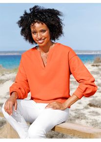 Heine Damen Sweatshirt, orange, Gr. 38, unifarben, 82% Baumwolle, 18% Polyester, Sweatshirts