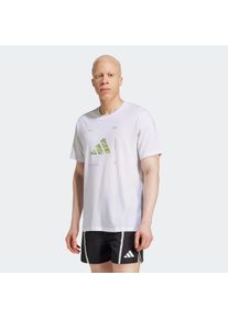 Herren T-Shirt "M BOX LOGO G T", weiß, sportlich, Gr. XXL, adidas Performance, Obermaterial: 70% Polyester, 30% Baumwolle, Shirts, Trainingsshirt mit