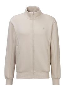 G-Star Raw G-STAR Herren Sweatjacke, weiß, casual, Gr. L, unifarben, Sweatware, Obermaterial: 55% Baumwolle, 45% Polyester, Sweatjacken, mit Logostickerei auf