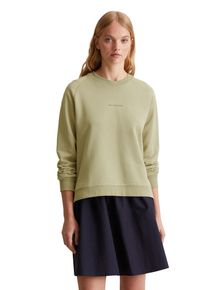 Marc O'Polo Damen Sweatshirt, grün, casual, Gr. M, MARC O'POLO DENIM, Sweatware, Obermaterial: 100% Baumwolle, Sweatshirts, Rückenteil dezent länger, kleine