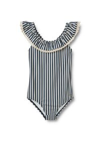 Wheat Mädchen Badeanzug "Wheat Badeanzug Doris", blau, Gr. 116, Polyester, Elasthan, Badeanzüge