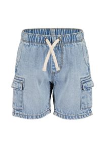 Blue Seven Jungen Shorts, blau, modisch, Gr. 128, unifarben, Denim/Jeans, Obermaterial: 100% Baumwolle, Hosen