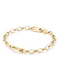 Thomas Sabo Damen Charm-Armband "Charm Club Connect: mit einem Connect Link", 19, Silber 925, recycelt, gold, Silber 925, recycelt, Armbänder